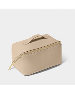 Katie Loxton Large Makeup & Washbag - Light Taupe